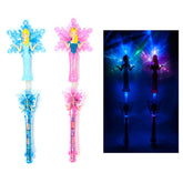 Light Up Snowflake Princess Wand with Music - Assorted